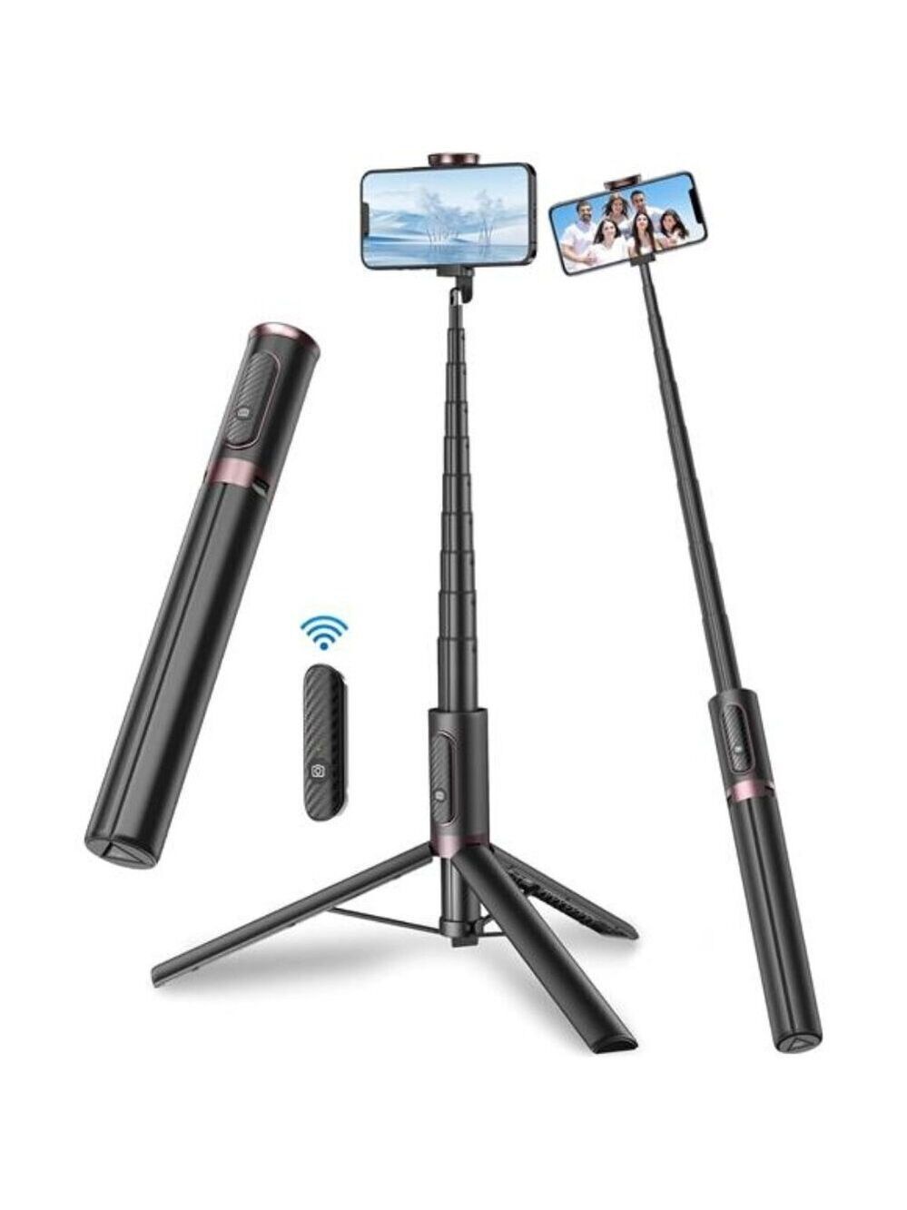 67 Inch Phone Tripod Stand with Remote Selfie Stick for iPhone Android Camera